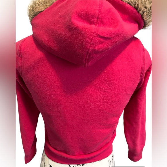 Girls Large GAP Sweater Faux Fur Lined Hood - Picture 2 of 6